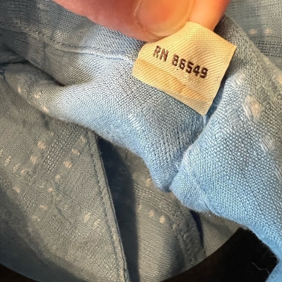 Tommy Bahama 100% Linen Men's Mixed Weave Button Front Casual Shirt / XLarge - Picture 11 of 12